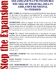 Stop the Expansion Flyer